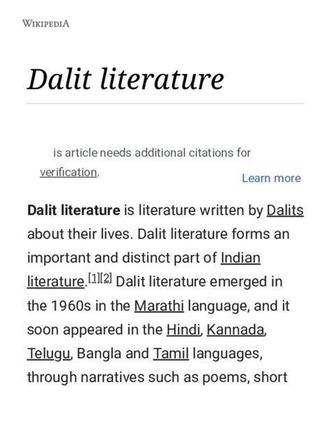 (PDF) Dalit literature