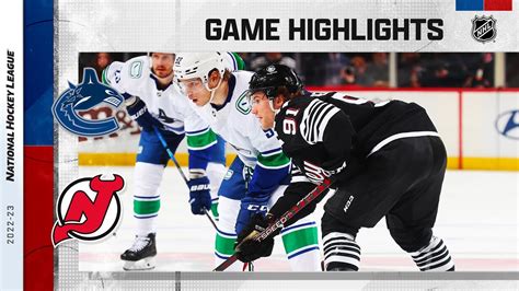 Canucks Devils 2 6 NHL Highlights 2023 YouTube