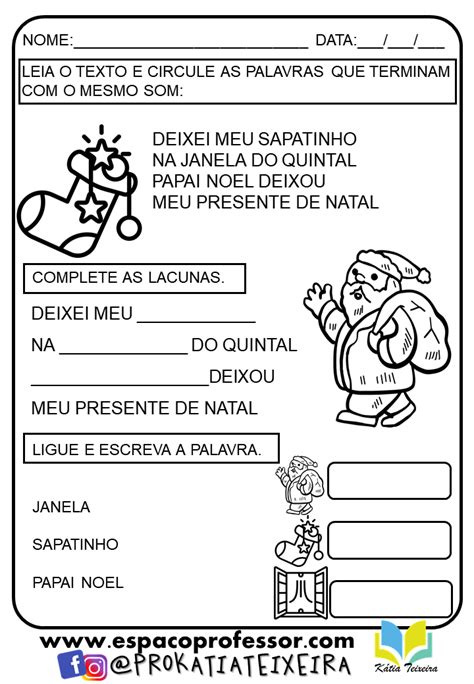 Atividades De Alfabetiza O Palavras Natalinas Mistura De Alegria Ed