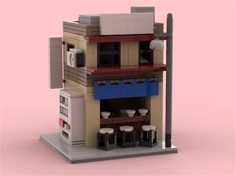 Lego Moc Japanese Ramen Shop By Bwal Rebrickable Build With Lego