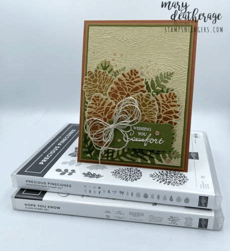 Stampin Up Hope You Know Precious Pinecones Sympathy Card Sympathy