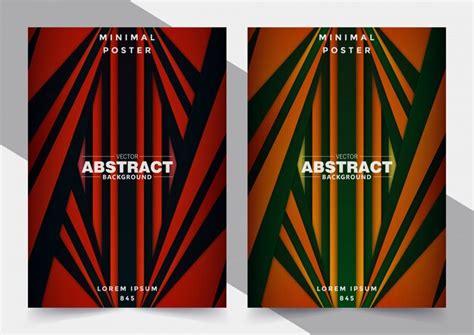 Premium Vector | Abstract geometric covers