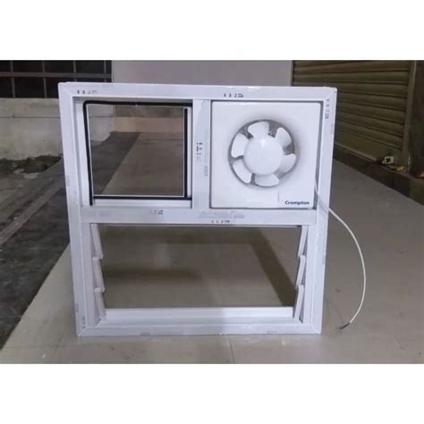 UPVC Exhaust Fan Ventilator Window For Ventilation At 350 Sq Ft In