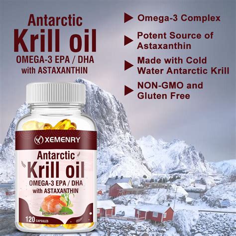 Antarctic Krill Oil Mg With Astaxanthin Heart Brain Cognitive