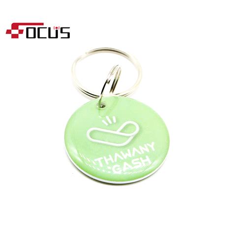 RFID Paper Smart Custom Crystal Company Logo Epoxy NFC Anti Metal Tag