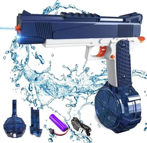 B Pistolet Eau Lectrique Pour Enfants Adultes Jouet De Tir Eau En