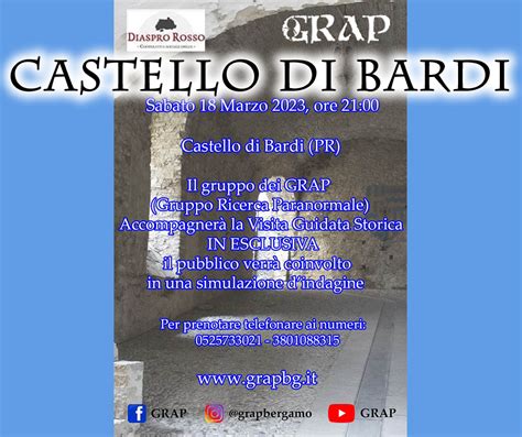 Visita Guidata Storica Notturna Con Ghost Hunters Castello Di Bardi