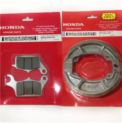 Kampas Rem Set Depan Belakang KZL Motor Honda Beat Honda Scoopy Honda