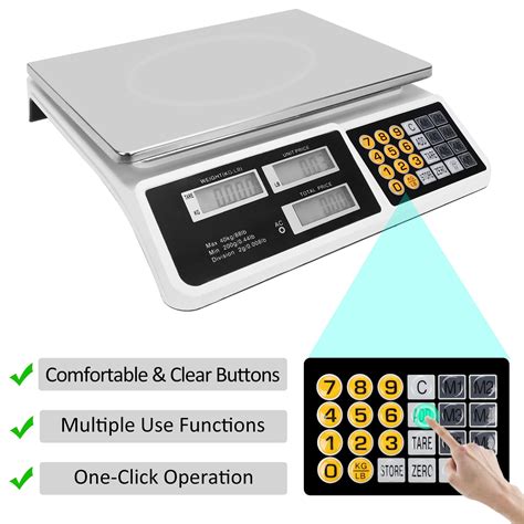 AOKLEY Balances De Cuisine 40 Kg 1g 40kg 2g 40kg 5g Calcul De Prix