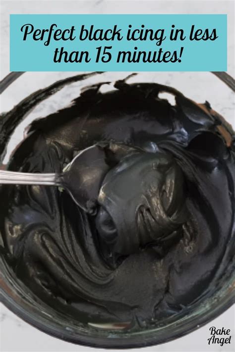 Perfect Black Icing In Less Than Minutes Cake Frosting Recipe