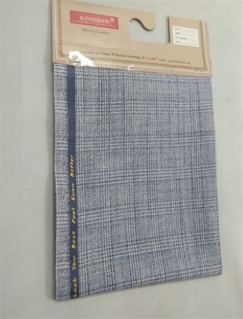 Polyester Kinsman Light Grey Suiting Fabric At Rs Meter In