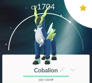 First Pokémon GO screenshot of successfully caught Shiny Cobalion ...