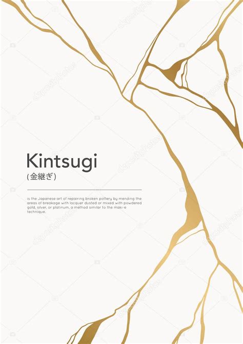 Cartel De Oro Kintsugi Crack Arte Japon S De Reparar Cer Mica Rota