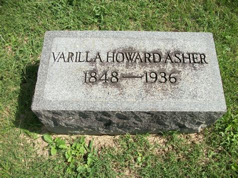 Martha Varilla Rilla Howard Asher Find A Grave Memorial