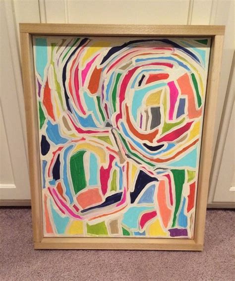 16x20 framed canvas abstract by ejhaworth85 on Etsy