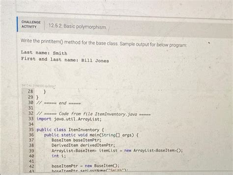 Solved Feed Challenge Activity Basic Polymorphism Chegg