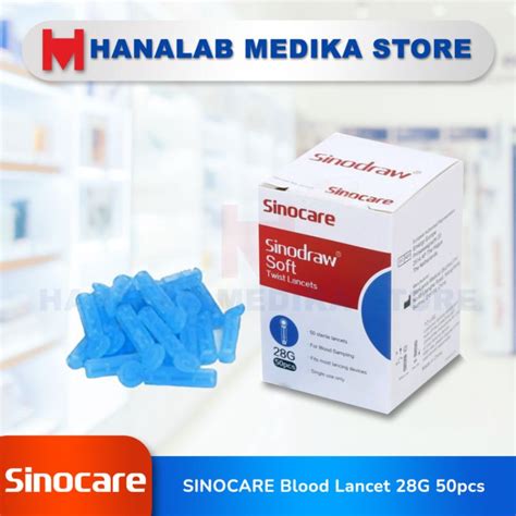 Jual Sinocare Blood Lancet G Pcs Shopee Indonesia