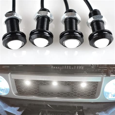 Amazon Boigoo X Auto Front Grill Lights White Led Bolt Mount