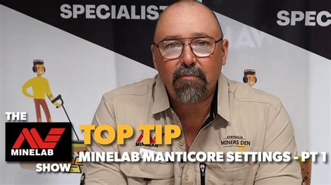 Minelab Manticore Metal Detector Settings Youtube