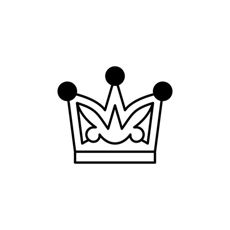 king crown vector icon 22578972 Vector Art at Vecteezy