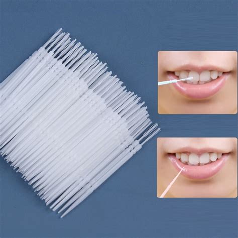 Pcs Pack Double Ended Toothpick Interdental Flosser Plastic