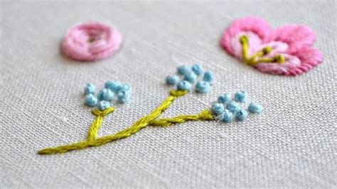 French Knot Flower Embroidery Tutorials YouTube