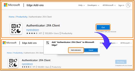 Security How To Add Authenticator 2FA Client Microsoft Edge Addons