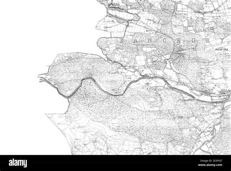 Map of Kincardineshire Sheet 005, Ordnance Survey, 1868 Stock Photo - Alamy