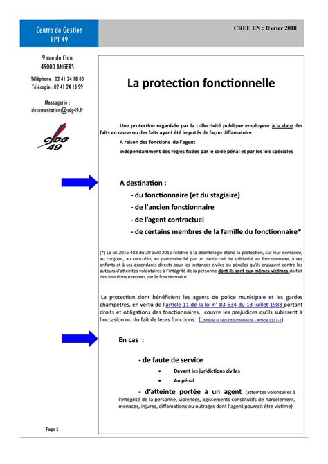 Protection Fonctionnelle Fiche CDG 49 By GAYRAUD Issuu