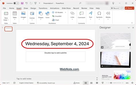 How To Insert Date And Time In Powerpoint Webnots