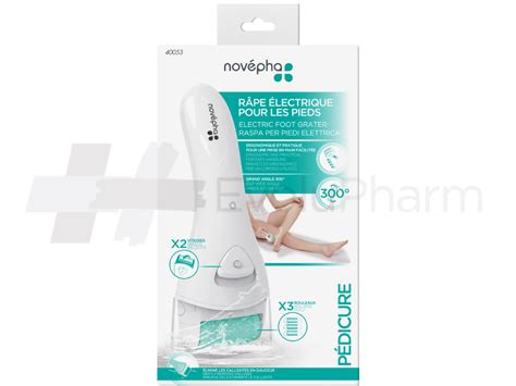 Novépha Râpe électrique pour les pieds Click Collect EvoluPharm