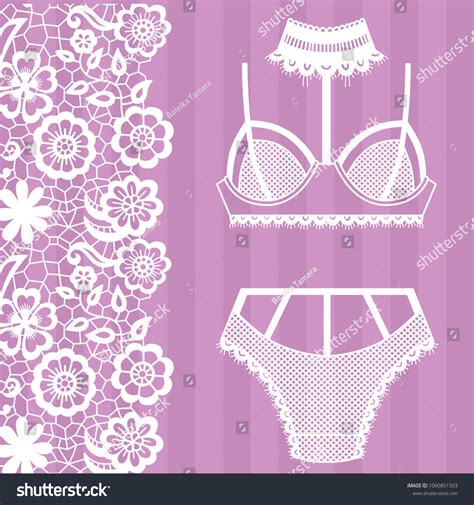 Hand Drawn Lingerie Panty Bra Set Stock Vector Royalty Free 1060851503