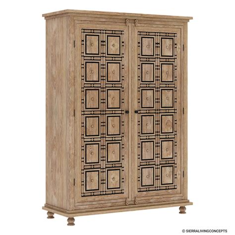 Morna Traditional Solid Wood Armoire Wardrobe With Drawers