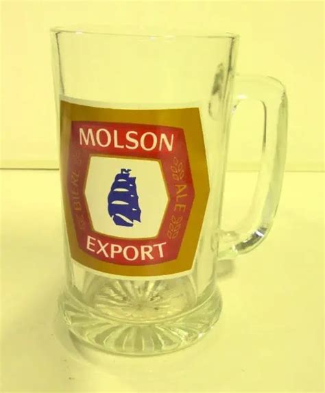 Vintage Molson Export Ale Glass Beer Mug Hein Ventures Inc