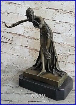 Art Déco Russe Danseurs Bronze Statue Demetre Chiparus Nouveau