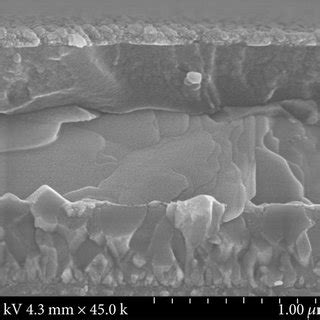 Representative Cross Sectional Sem Image A And Schematic Illustration