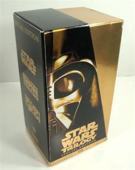 Star Wars Trilogy Special Edition Vhs Gold Box Set Episodes Iv V