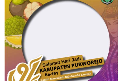 Inidia Twibbon Hari Ulang Tahun Kabupaten Purworejo Hut Purworejo