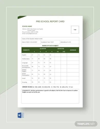 How To Make A Report Card On Excel Excel Templates