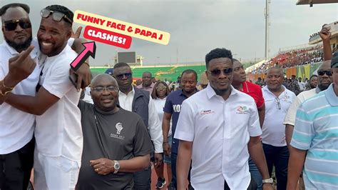 Bawumia Asamoah Gyan Funny Face Storms Kumasi Sport Stadium Youtube