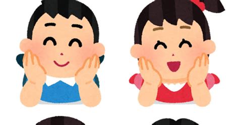 立て肘をついてくつろぐ子供たちのイラスト（バラバラ） かわいいフリー素材集 いらすとや