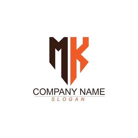 Premium Vector | Logo for the company mk on a white background