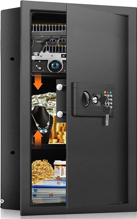 Amazon Nebakne Tall Fireproof Wall Safes Between The Studs