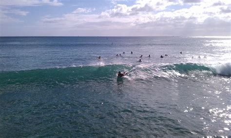 Bodyboarders At Walls Waikiki Bodyboarding Bodysurfing Waikiki