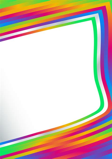 Colorful Border Frame Background