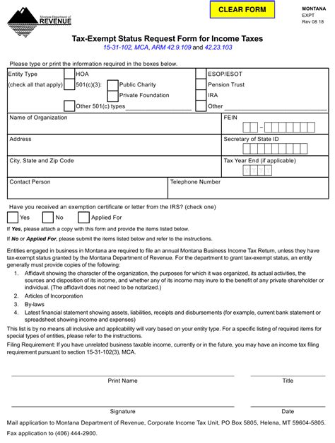 Reinstate Tax Exempt Status Form Exemptform