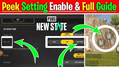 How To Enable Peek And Fire In Pubg New State New State Mobile Me Peek