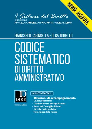 Codice Sistematico Di Diritto Amministrativo Dike Giuridica