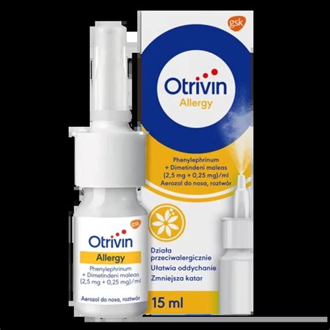 Otrivin Allergy Aerozol Do Nosa Ml Cena Opinie Dawkowanie Sk Ad