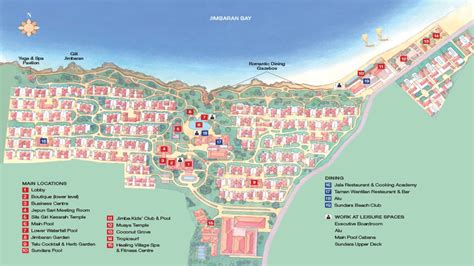 Bali Hotel Map And Directions Four Seasons Bali At Jimbaran Bay